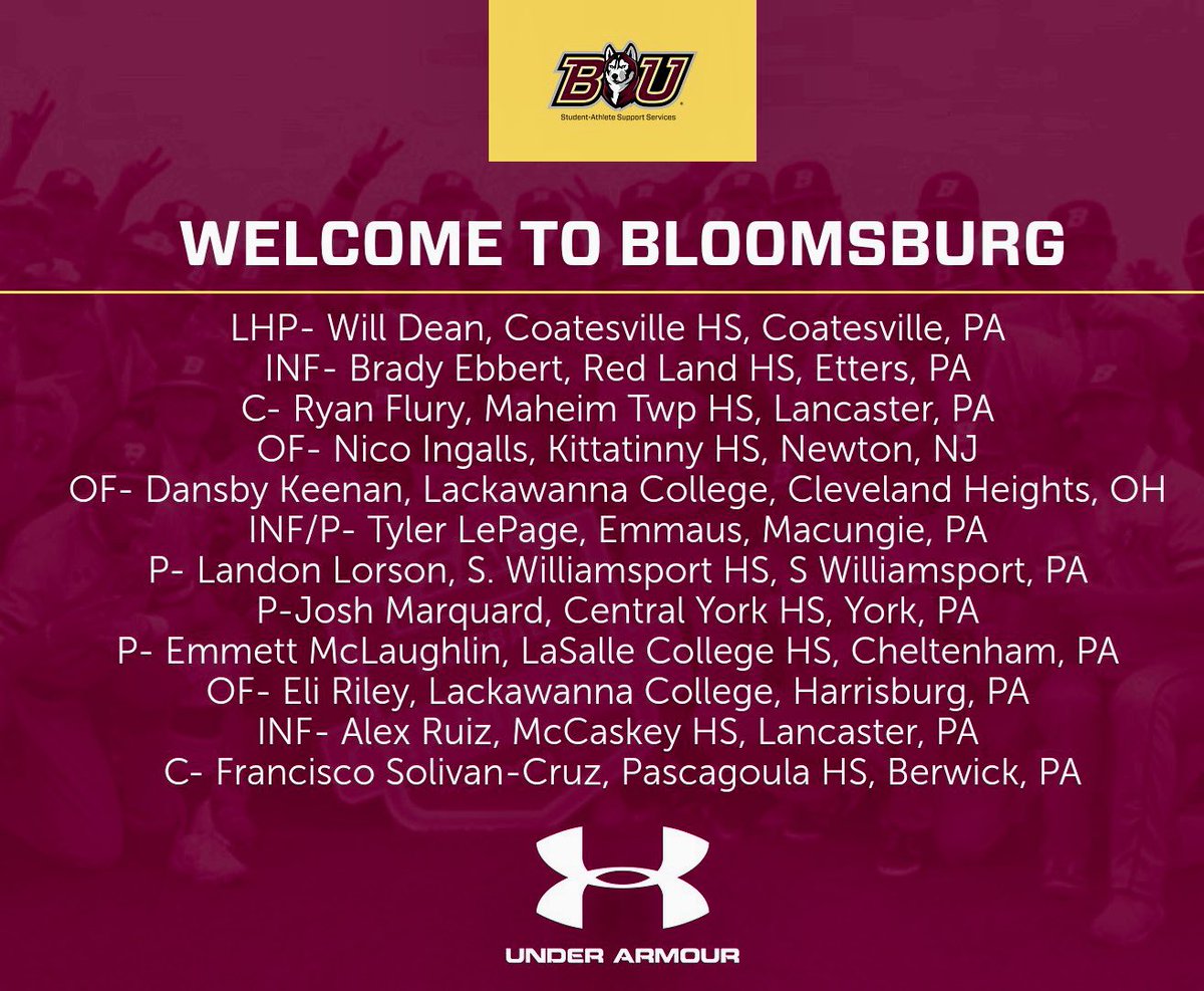 Bloomsburg Huskies Baseball (@buhuskiesbase) on Twitter photo 