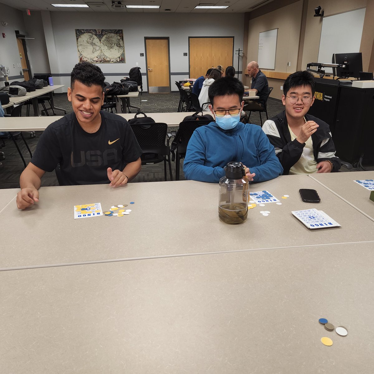 uiowaiiep's tweet photo. Game Day was a huge success! Maybe #IIEPHawkeyes can convince their instructors to do this again. What games from your culture would you like to share with your classmates? π #learnenglishwithgames https://t.co/msbd1WjFPM