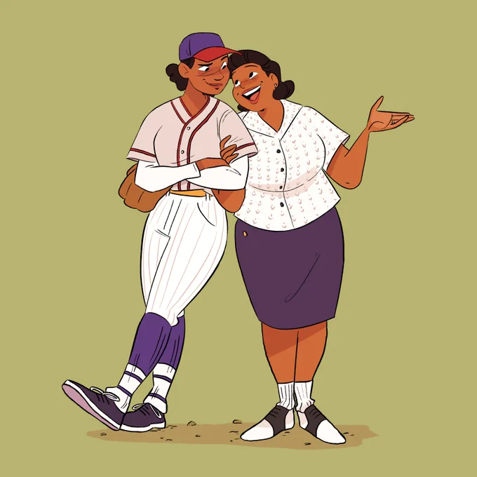 I don't know if there's a better #leagueoftheirown duo than Max &amp; Clance  