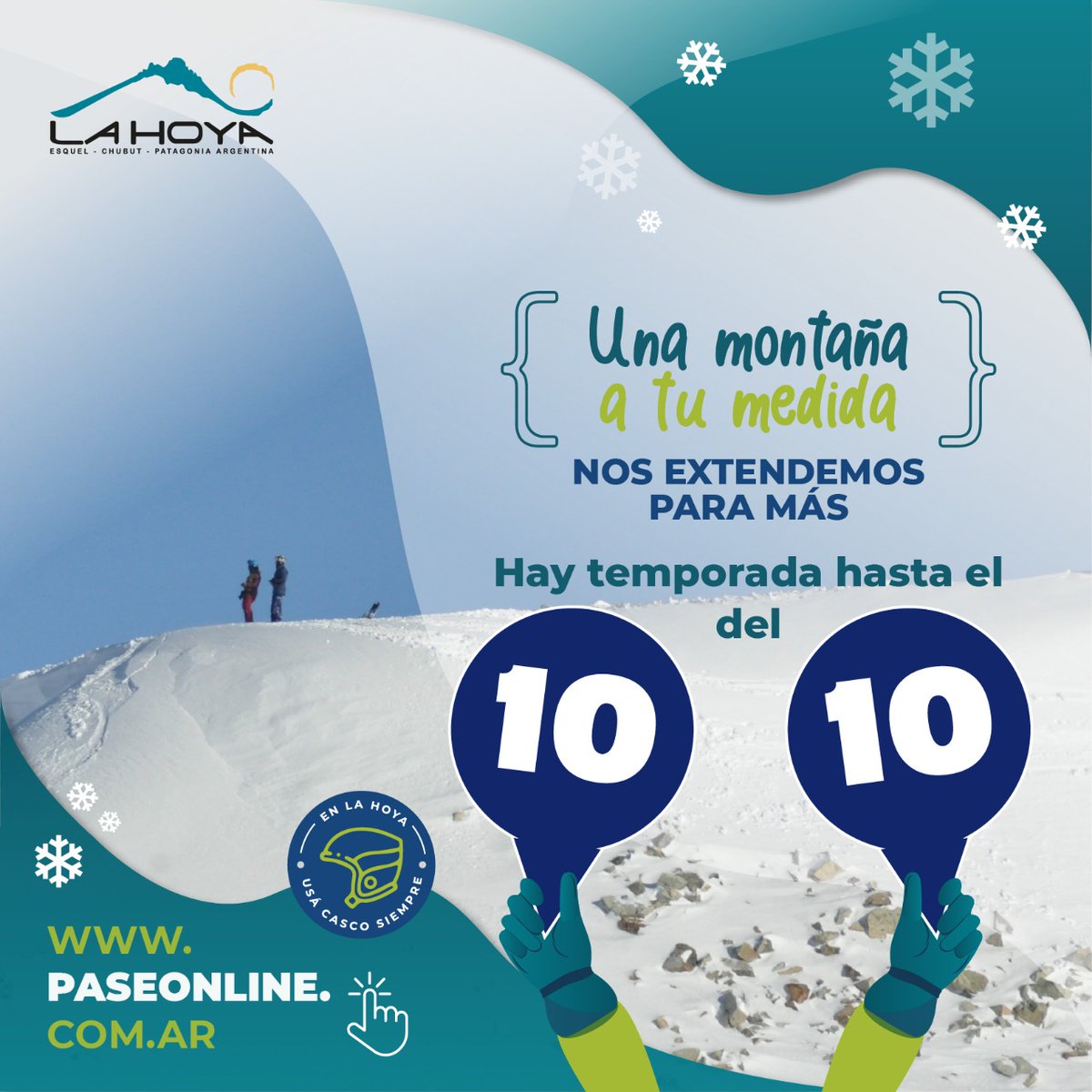 La Hoya confirma extensión de temporada hasta el 10 de octubre.
Los esperamos!!!