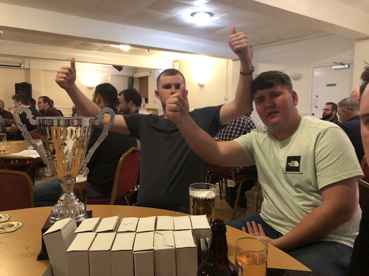 Captain <a href="/scottrichie49/">Scott Richardson</a> &amp; Vice Captain <a href="/mattyking27/">Matthew King</a> with the <a href="/MidweekCricket/">N.E. Midweek Cricket</a> Division 3 trophy!

Congratulations to all the lads involved - special shout out to B Taylor for playing 14/14 at “almost 70” 👏