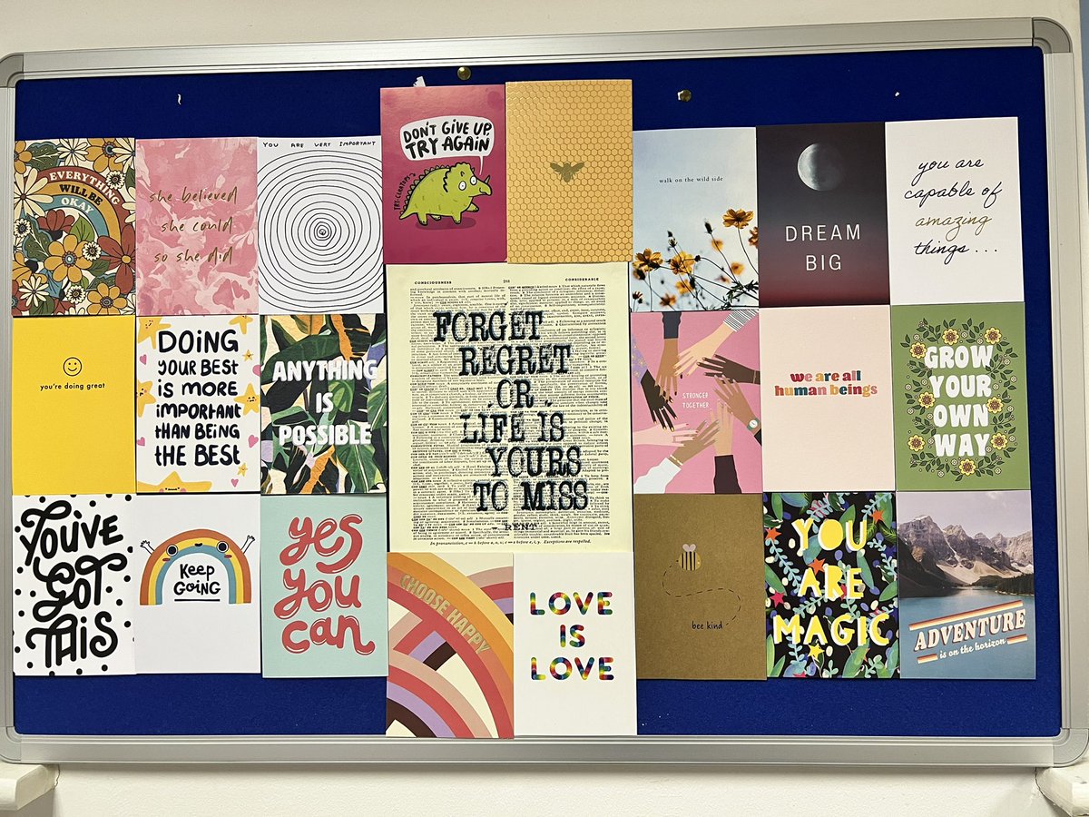 Still unsure whether I made this positive affirmation board for me or my students #senco #positiveaffirmation #positivethoughts