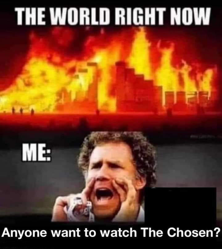 thechosentv's tweet photo. Shout out to Lacy K. for this hilarious meme. https://t.co/MyCcqePM5j