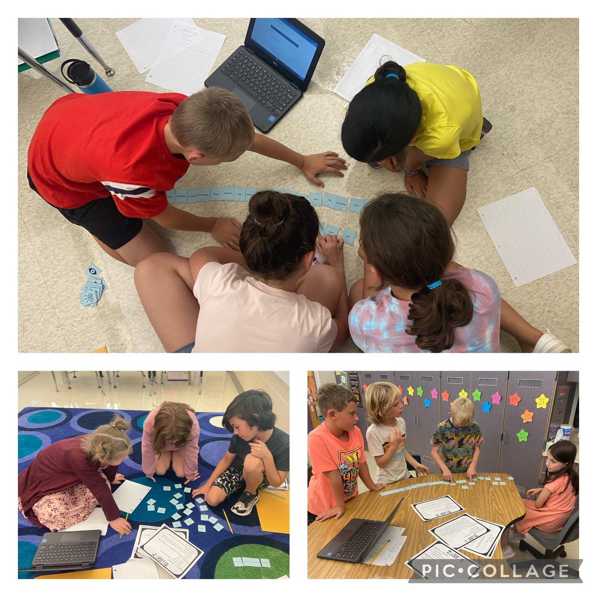 MrsMarchFC's tweet photo. We had an awesome time today doing a Teamwork Escape Room, learning that “Teamwork makes the dream work!” We started exploring our Chromebooks, too! It was a great day in 4th grade! ☺️💻🌟 #WhatMakesFCSpecial @OwenJRobertsFC https://t.co/GY38AKnJW4