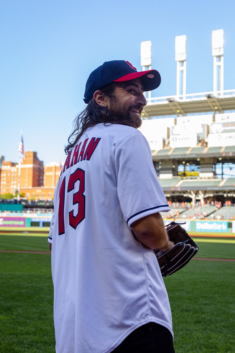 CleGuardians's tweet photo. Great to have @NoahKahan at the ballpark tonight!

If you missed it, he threw out tonight's first pitch. Radar gun had him in the upper 90s.

Catch Noah on "The Stick Season Tour" this fall! 🍁 https://t.co/6J3X87QElQ