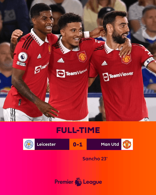 FcManUnitedTv's tweet photo. Full Match Updates
Leicester 0⃣- Man Utd 1⃣ https://t.co/AZCWW5S6VJ