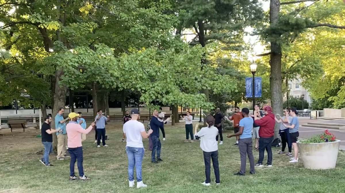 Conducting class <a href="/LehmanCollege/">Lehman College</a> after two years online (thanks James Mahon)