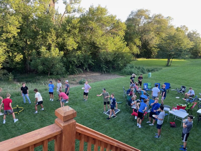 Thanks to the Caverzagies for hosting team meal #2. Fun fact: The Caverzagie family has had a Titan XC runner now for 13 straight years and counting!!!
