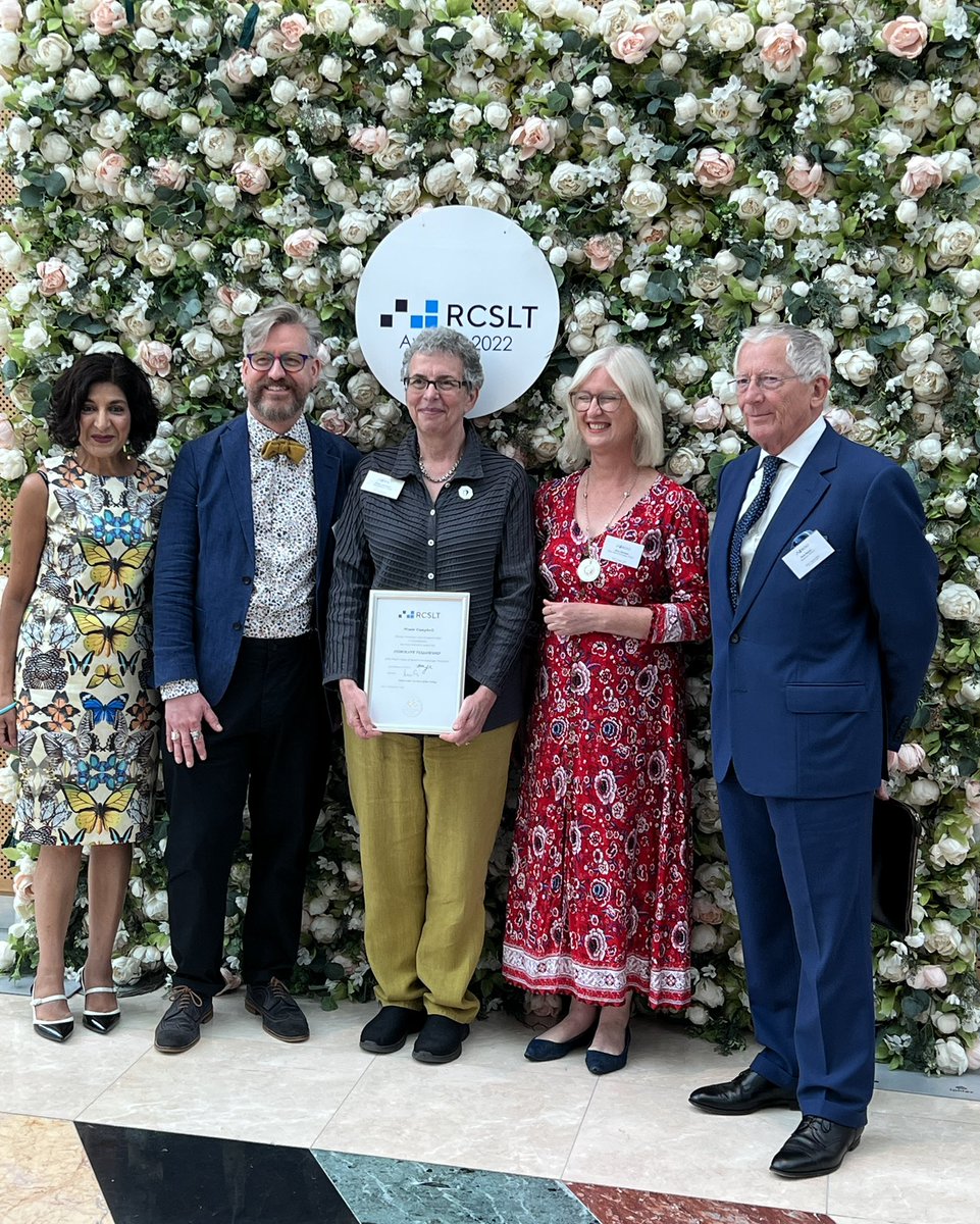 nmcnmcnmc's tweet photo. #RCSLTAwards Thank you for a very special day @RCSLT. Very grateful to RCSLT, all at The Tavistock Trust for Aphasia and Pam Enderby and @MarianBrady for the nomination. Lovely to see old friends and meet new ones.  Today meant a lot. Thank you. https://t.co/TfgL0sTUP9