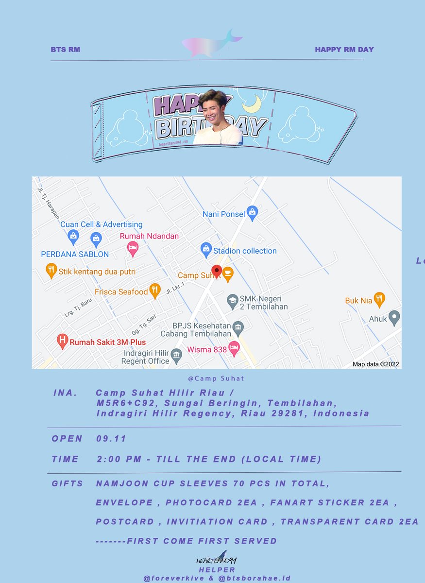heartland94_rm's tweet photo. 𝟐𝟎𝟐𝟐 𝐑𝐌’𝐬 𝟐𝟗𝐭𝐡
𝐁𝐈𝐑𝐓𝐇𝐃𝐀𝐘 𝐏𝐑𝐎𝐉𝐄𝐂𝐓

𝙅𝙊𝙊𝙉𝙇𝙄𝙎𝙏 𝟖

INA /
BATAM  (ins)@/kpophub.batam

INIL RIAU (ins)@/btsborahae.id

LOMBOK 
@BTSLombok_

𝙈𝙊𝙍𝙀 𝘿𝙀𝙏𝘼𝙄𝙇𝙎 𝘾𝙊𝙈𝙄𝙉𝙂 𝙎𝙊𝙊𝙉🔜

#RhythMCafe2022

#방탄소년단 #BTS⁠ ⁠#NAMJOON
#RM #김남준 https://t.co/KieX3pSeSo