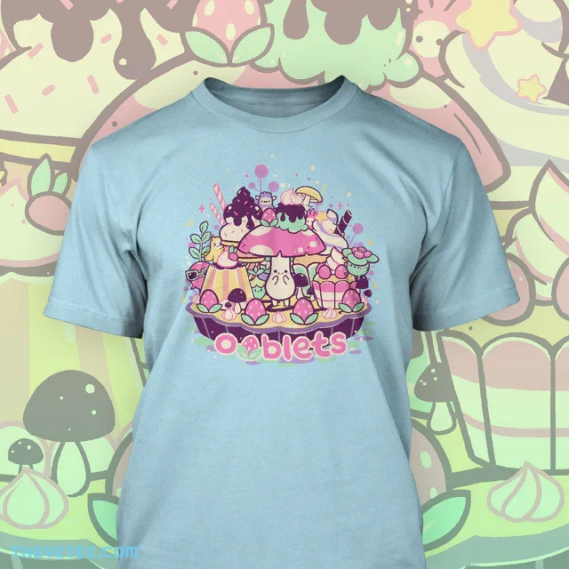 Congrats on the launch,  ! If playing this cute &amp; cozy game gets you in the mood for some vegetables of your own, Yetee's got you covered with our official Ooblets collection in the mart, where you can unearth tees, stickers and more!  