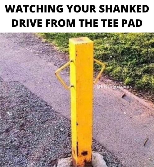 hittingchains's tweet photo. Why did I just release my disc like that? Ugh… 🤦🏻‍♂️ 😂 #discgolfmeme #discgolfmemes #jomemespro #discgolf #frolf https://t.co/QFCJE4Azcx
