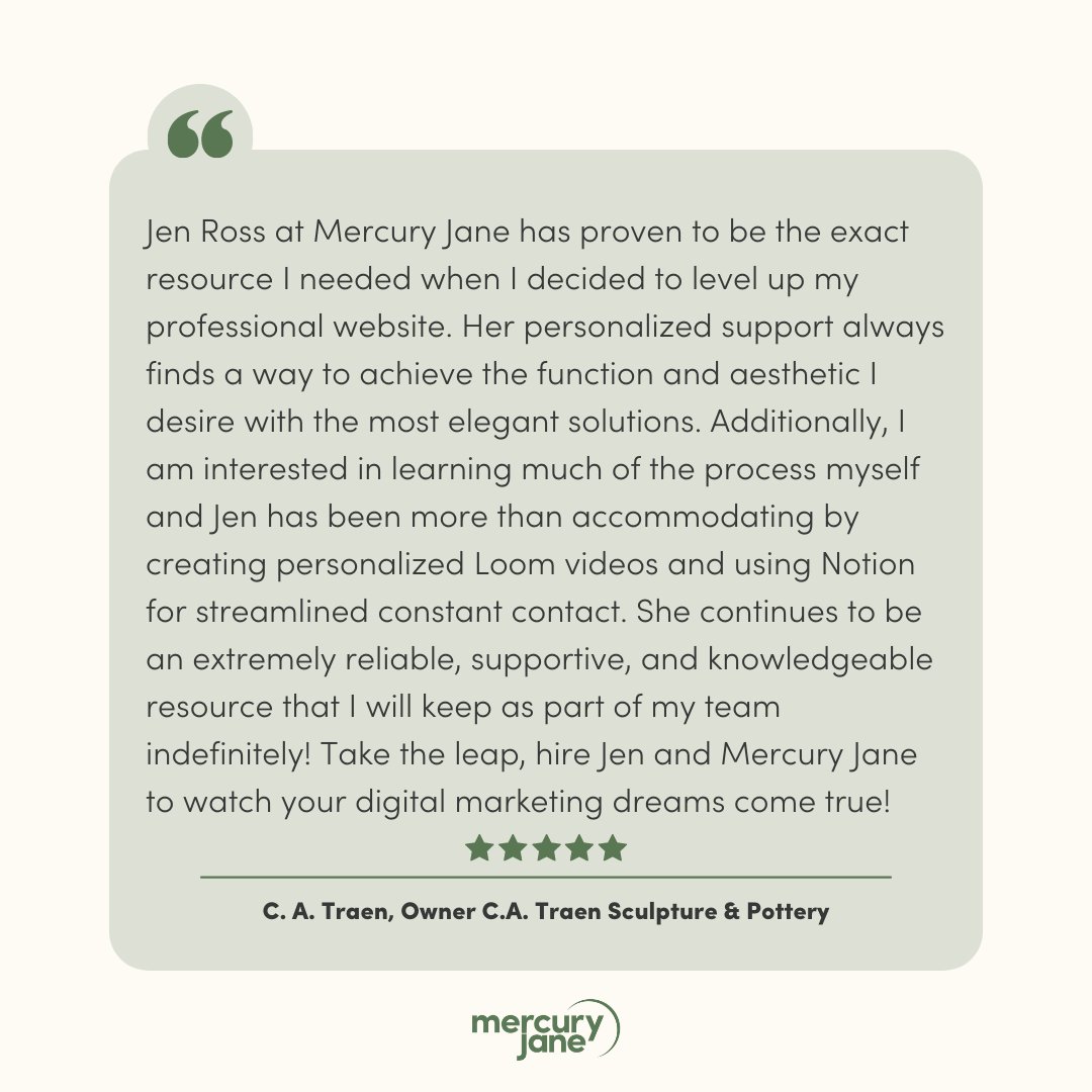 mercuryjmedia's tweet photo. Seeing our clients experience the results from their updated websites is our favorite! We love providing clients with effective strategies that result in more sales and less frustration! Interested in working with us? Use the link in our bio to schedule a free discovery call! https://t.co/ZbLtAiZUCm