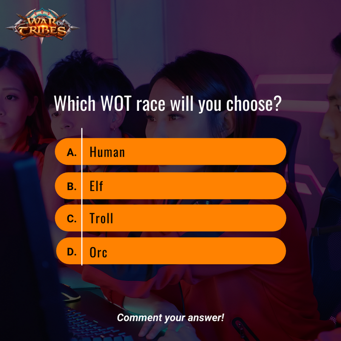 waroftribesgame's tweet photo. 💡 Members from each race represent their tribe in the Battlegrounds and PvP arenas.

You can level up your character, earn Honor points and titles.

Which race will you choose to play once the game is released?  🤔 https://t.co/cWTyXudbP7