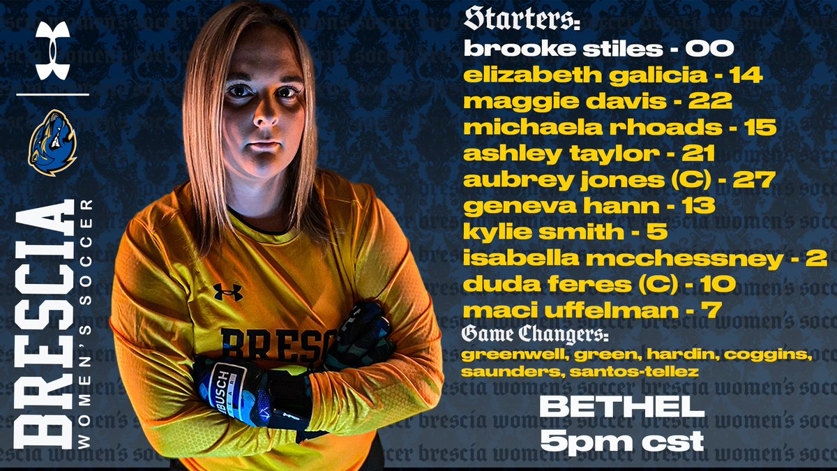 𝕿𝖍𝖊 𝕾𝖎𝖘𝖙𝖊𝖗𝖍𝖔𝖔𝖉 Starters and Game Changers 

📺LINK➡️ Facebook.com/BresciaBearcats