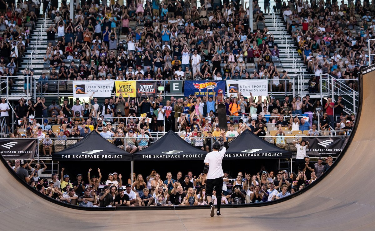 skatepark's tweet photo. Whether you’re a fan of street, park, or vert skating — it’s always amazing to see the support & excitement growing around #skateboarding. Congrats to @TonyHawk & the #THVertAlert winners on a great weekend! Thanks to our TSP supporters who came out to witness incredible skating! https://t.co/Q73GZ76o2A