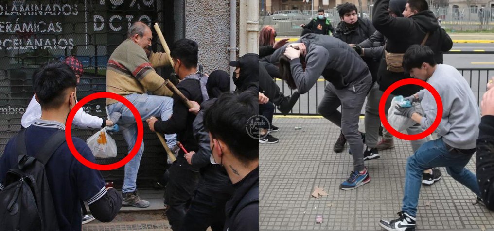 _GatVader_'s tweet photo. @NYC_prensa @anicolds @Emol Es el mismo en todos esos actoas vandalicos. El mismo q le roba al adulto mayor. Bolsa guantes zapatillas lo delatan. https://t.co/2bhazgQhqk
