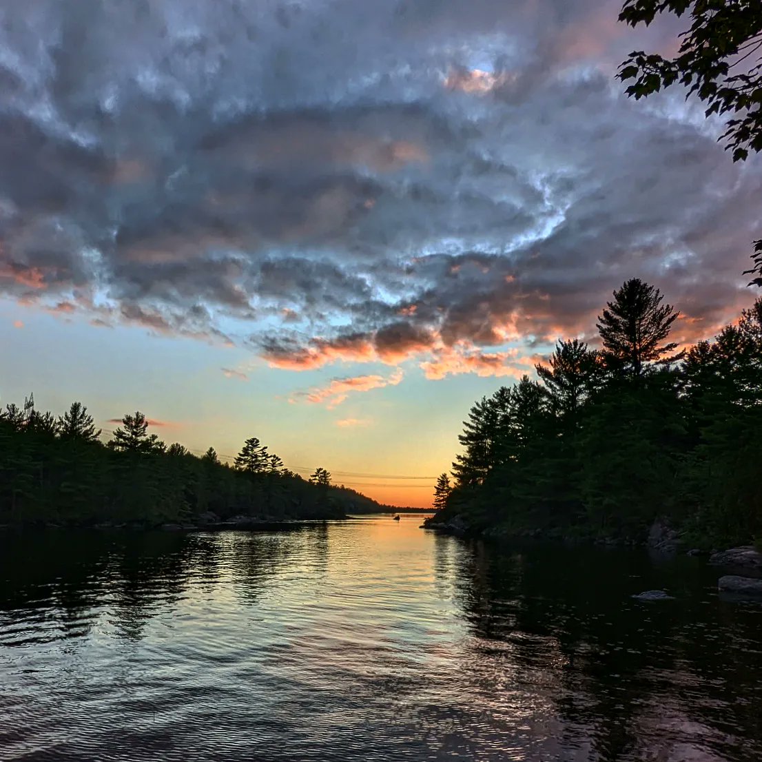 The French river in Ontario. #photography #PHOTOS #sunset #clouds #landscape