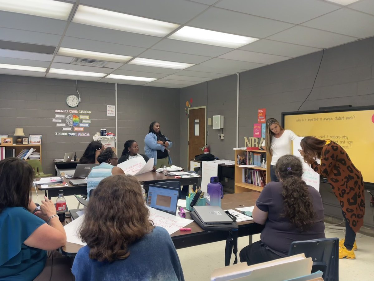 Stacey Meehan (@smeehan20) on Twitter photo <a href="/STEM_WASHINGTON/">Washington Elementary S.T.E.M. School</a> MT Ms. Joseph starting off cluster with asking “why is it important to analyze student work?” Teachers paired up and collaborating! #theamazingnetwork2 <a href="/STEM_WASHINGTON/">Washington Elementary S.T.E.M. School</a> MT Ms. Joseph starting off cluster with asking “why is it important to analyze student work?” Teachers paired up and collaborating! #theamazingnetwork2