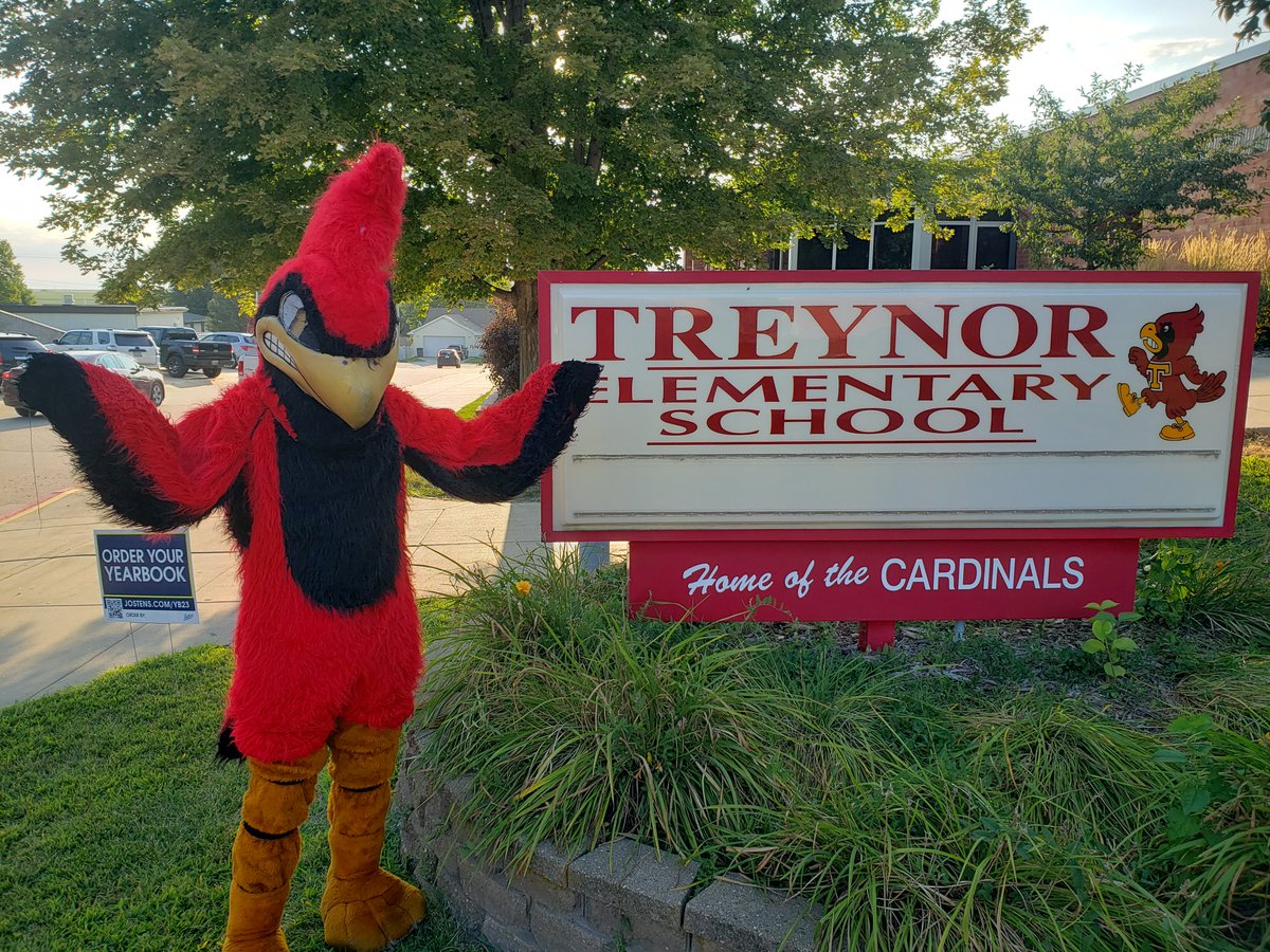 What does it mean to be a Treynor Cardinal?  It means your elementary age child attends an elementary school in the top 7% of the 635 public schools in Iowa according to Niche and the teachers have an A+ rating! Please like and share. <a href="/TreynorCSD/">Treynor CSD</a> #RollCards