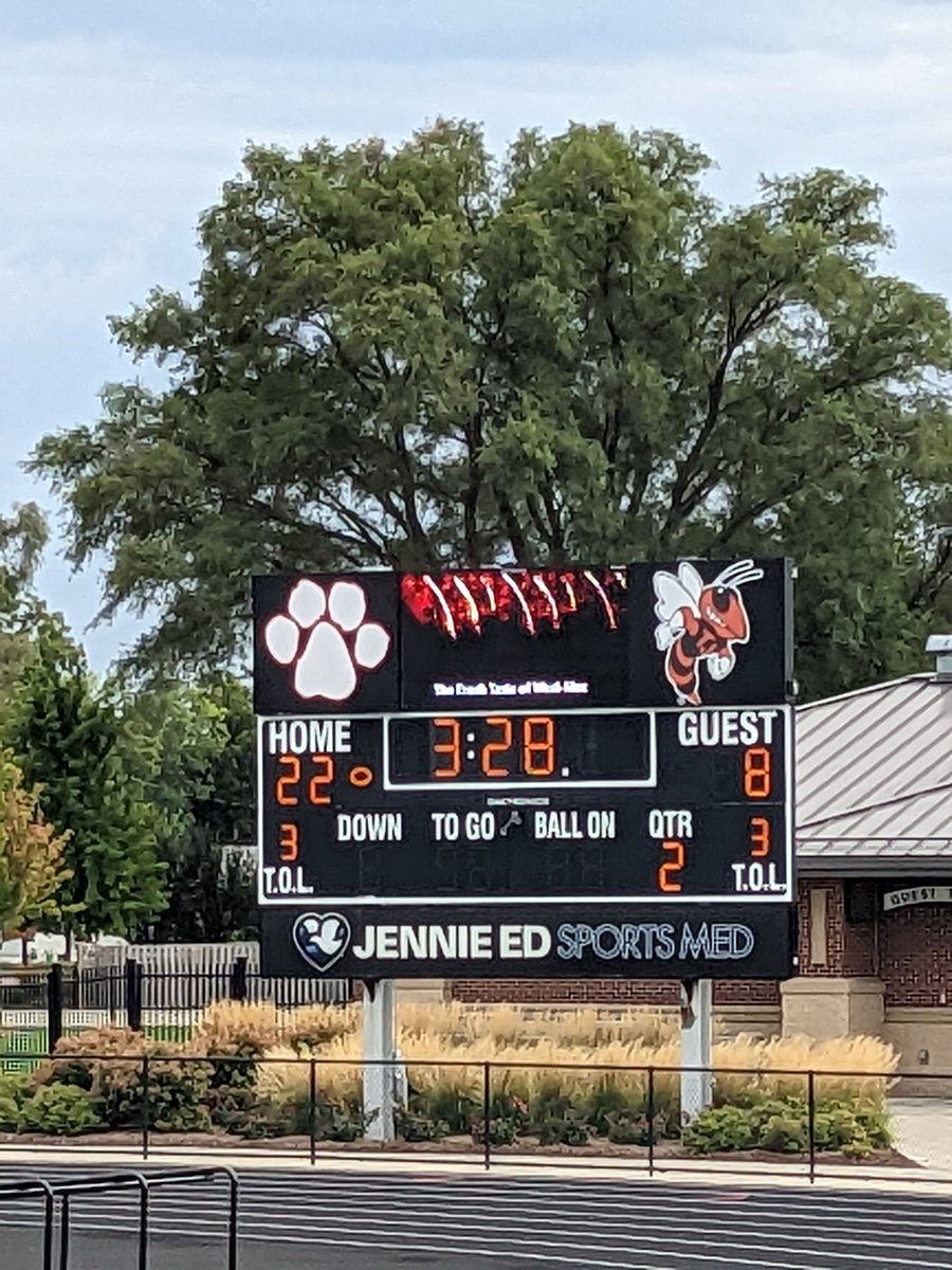 Your halftime Wilson Middle School Varsity Football Score!   Go Jackets!!!!!