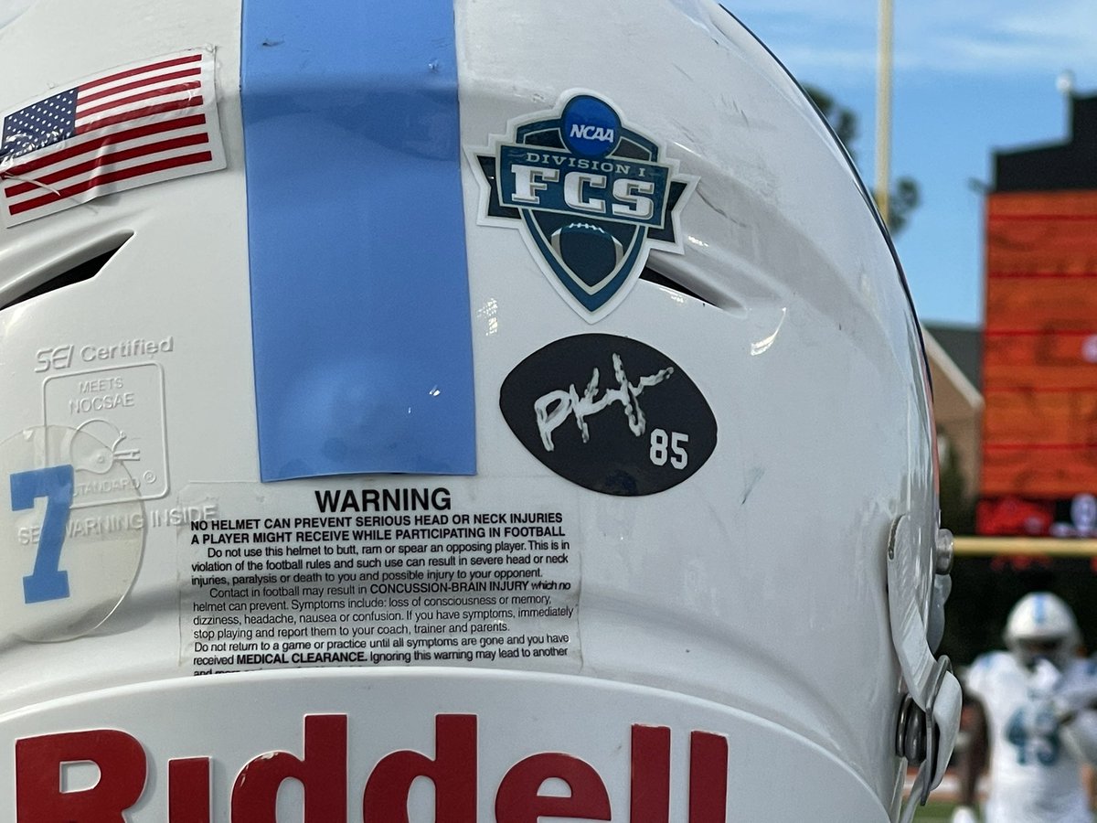 This season, the Bulldogs will wear a sticker honoring the memory of Patrick Keefe. 

#FireThoseCannons