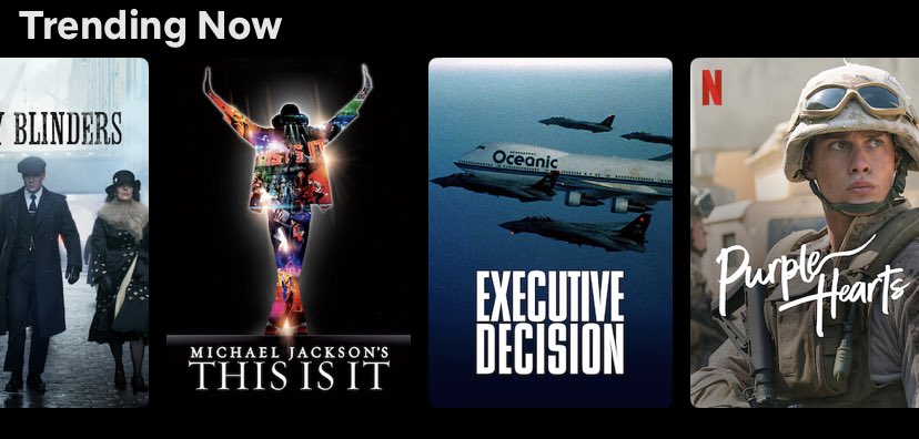 MjfFanpage's tweet photo. That’s what we love to see!

Let’s get it even higher on the trending list MJ Fam, let’s get new people discovering the Masterpiece of Michael Jackson!

Share and retweet.

#MichaelJackson #ThisIsIt #Netflix https://t.co/pmzkIZOsZW