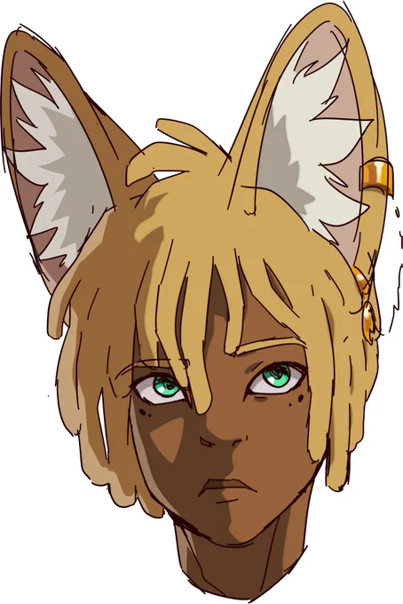 Still working on getting his face the way I want it. 