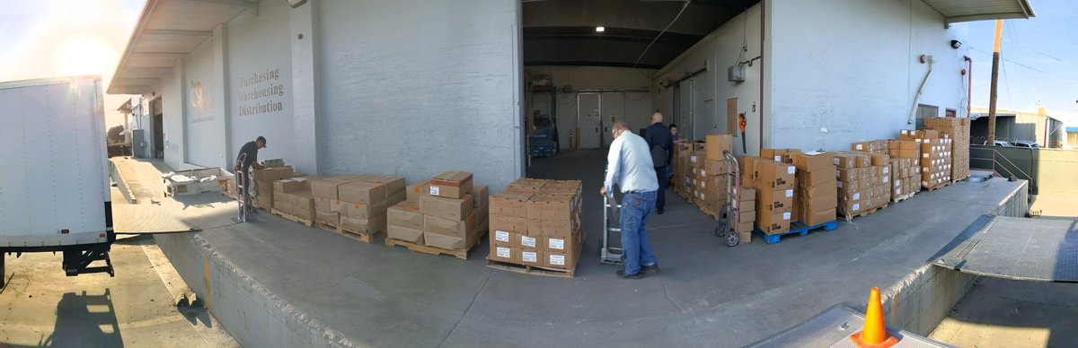 BCSD_Purchasing's tweet photo. Here's something you might not know - the Warehouse team delivers hundreds of cases of food each day (except Wednesdays) from Pinco to all of our school sites. "Students can't focus if their stomach hurts because they're hungry." - Diane Gillen https://t.co/8JzUfug6bY
