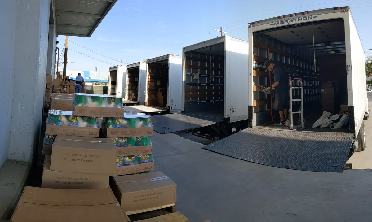 BCSD_Purchasing's tweet photo. Here's something you might not know - the Warehouse team delivers hundreds of cases of food each day (except Wednesdays) from Pinco to all of our school sites. "Students can't focus if their stomach hurts because they're hungry." - Diane Gillen https://t.co/8JzUfug6bY