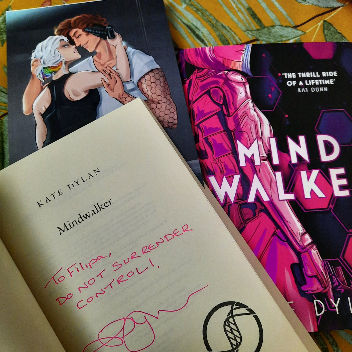 filipab0oks's tweet photo. #MINDWALKER is out into the world TODAY 🥳🥳 I had the most amazing time celebrating it tonight @WaterstonesVic 
DO NOT SURRENDER CONTROL but to grab yourself a copy of this absolutely stunning new release ✨️ 
Congrats once again @TheKateDylan https://t.co/8YavUV3UGC