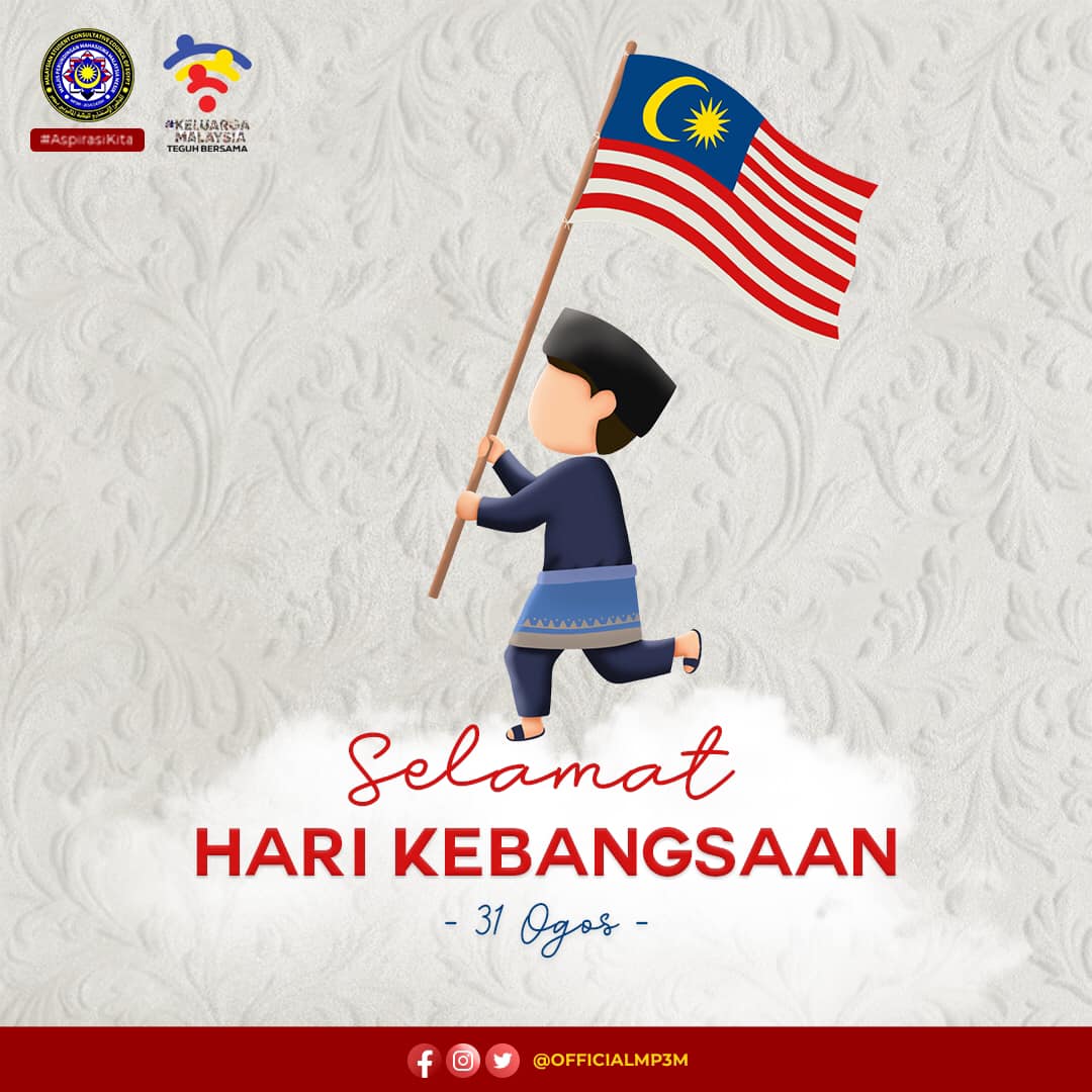 sekretariatmp3m's tweet photo. Hari ini kita boleh menikmati kebebasan dan kemerdekaan, menikmati keselesaan dan hak yang diberikan kepada kita sebagai warganegara.

Majlis Perundingan Mahasiswa Malaysia Mesir (MP3M) ingin mengucapkan Selamat Hari Kebangsaan Ke-65. https://t.co/S0R4b0yrst
