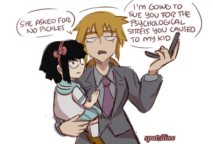Fem!Mob and fem!Reigen doodle #mobpsycho100 