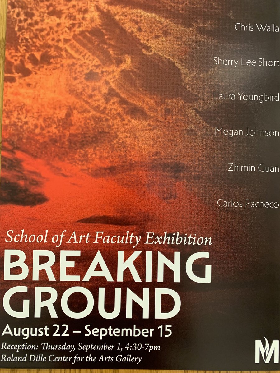 PrezBlackhurst's tweet photo. I’m blown away by the talent of @MSUMoorhead’s School of Art faculty. See their work on display now in the Dille Center for the Arts gallery. #DragonPride #DragonsCreate https://t.co/9W7Ymf1JnC