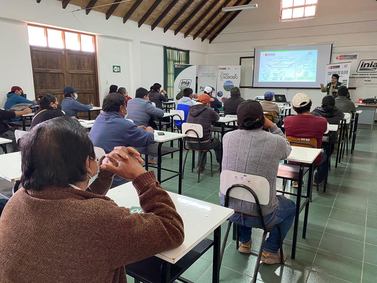OlivoPro's tweet photo. El día martes 23 de Agosto, se desarrolló el Curso teórico - práctico “Elaboración de COMPOST para la fertilización del olivo”, con la exposición de ingenieros especialistas del INIA y con el apoyo del CTRIA Tacna. 
(1/2) https://t.co/JvzABZ1eCh