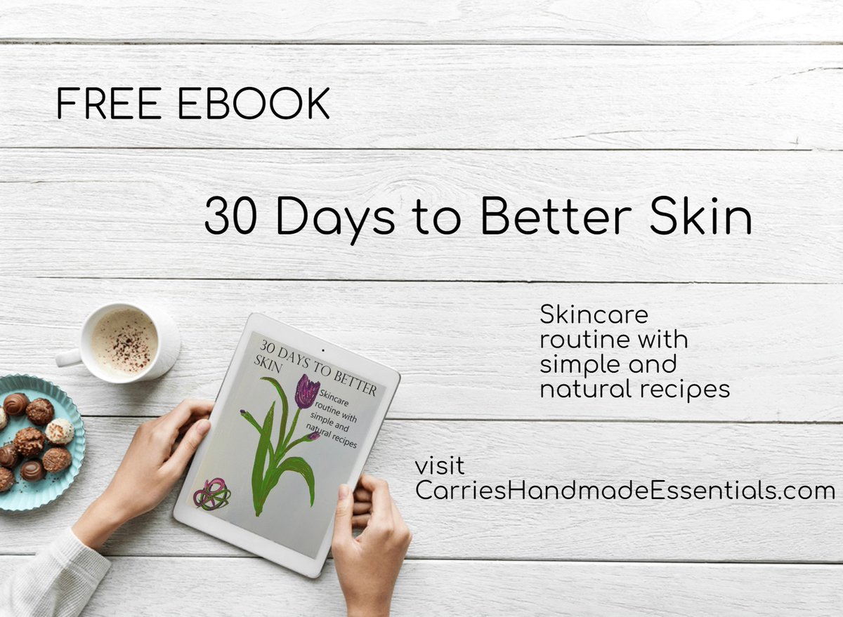 Visit Carrieshandmadeessentials.com Or sign up from this page and ill send you 30 days to Better Skin.
#freeebook #betterskin #allnaturalbeauty #skincareroutine