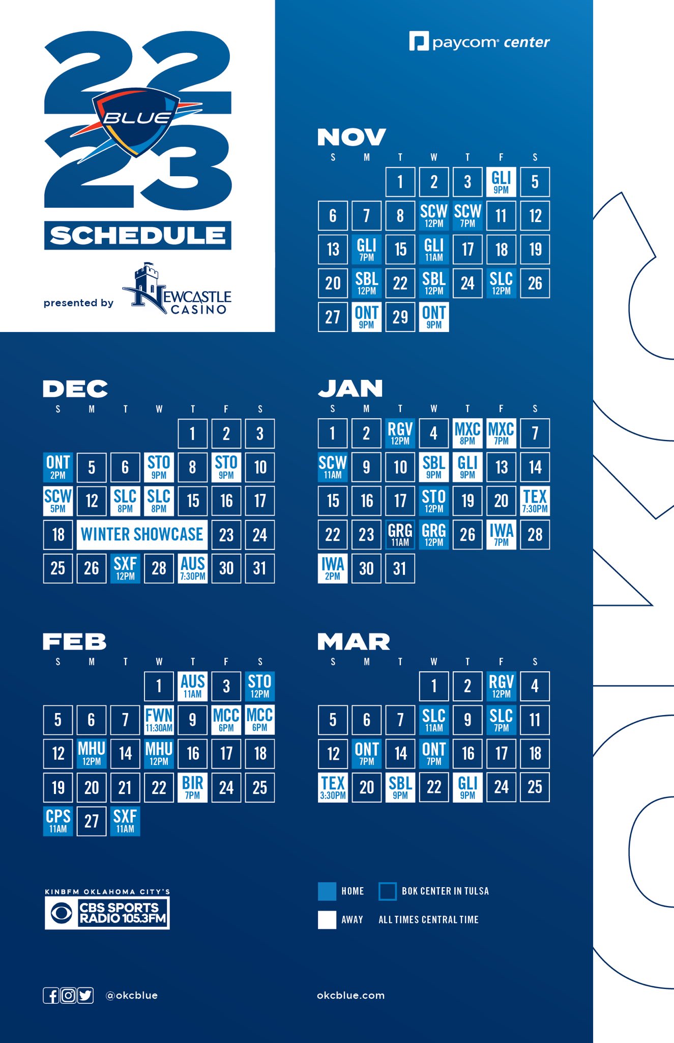 G League's OKC Blue announces 202223 regular season schedule Flipboard