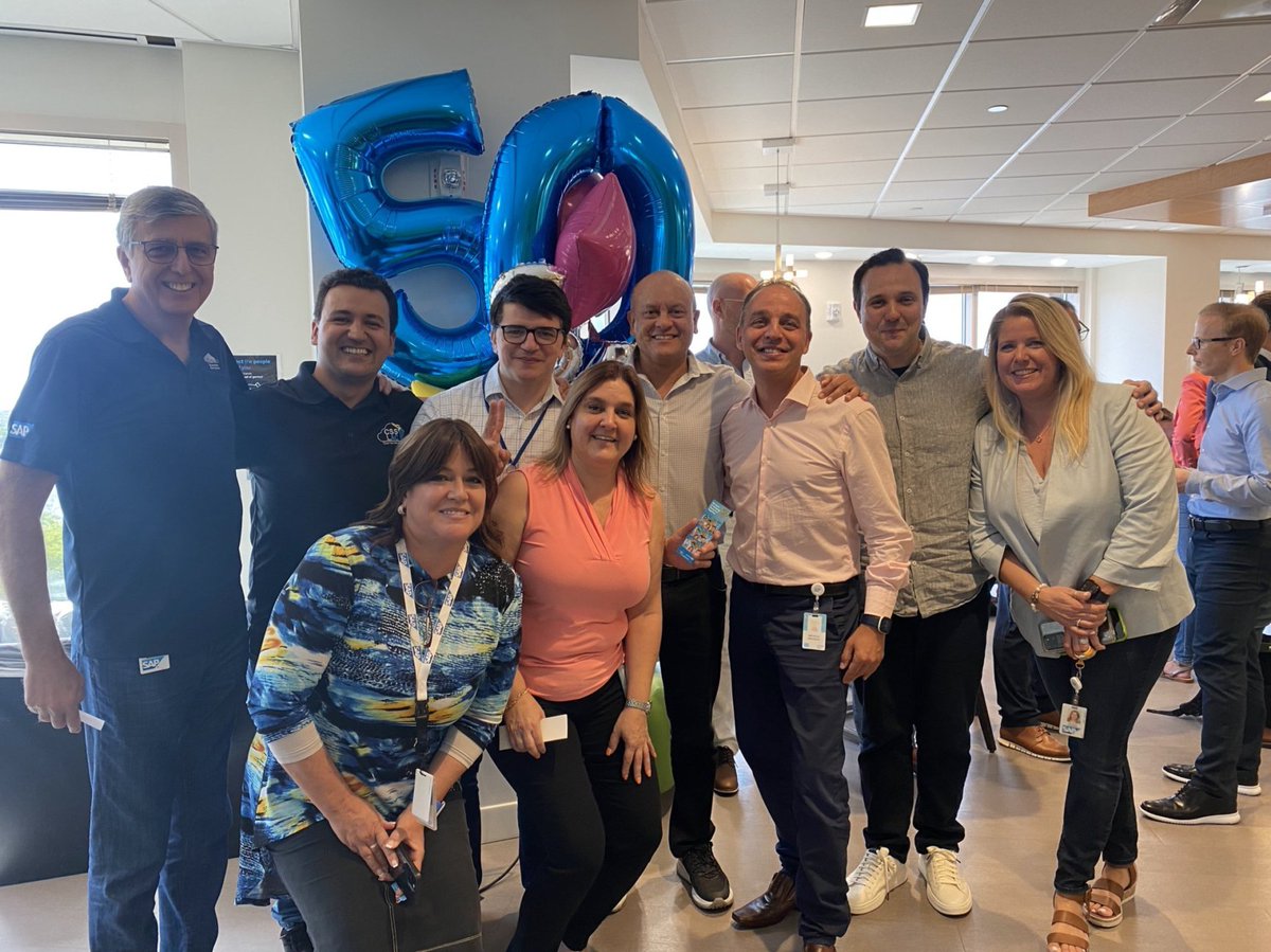 Great to celebrate SAP’s 50th anniversary with the Miami office team! @SAP may look a little different than its German beginnings but we’re still helping the world run better 50 years later and we’ll continue to do that for the next 50 too! #sap #sap50 #proudtobesap #lifeatsap