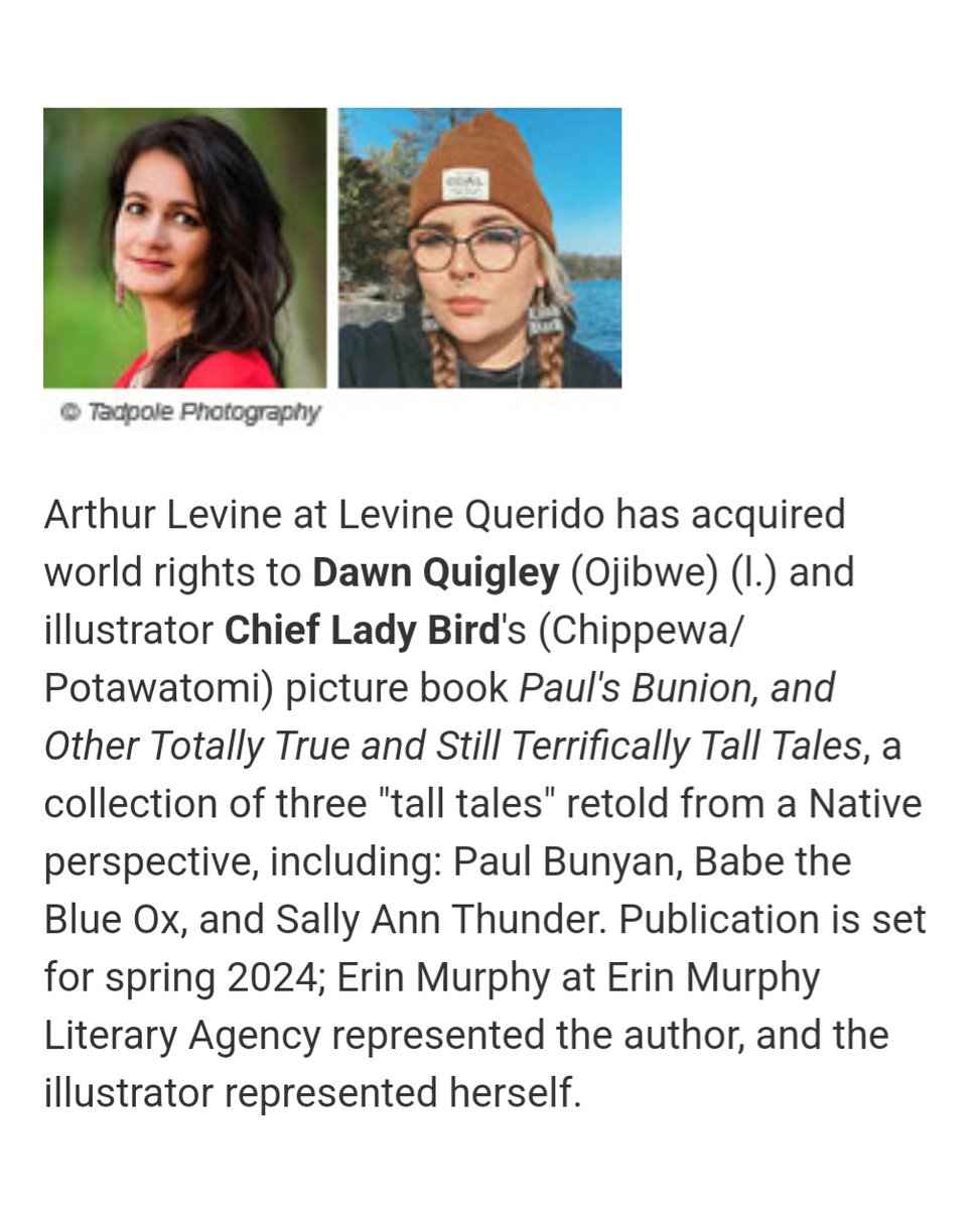 Sooooo excited to announce my new book with @LevineQuerido 'Paul's Bunion, and Other Totally True and Still Terrifically Tall Tales' illustrated by @chiefladybird !!!! You get to hear the REAL #NativeAmerican story of these settler #TallTales 😍😍🙌🏾 @agentemurph @ArthurALevine1