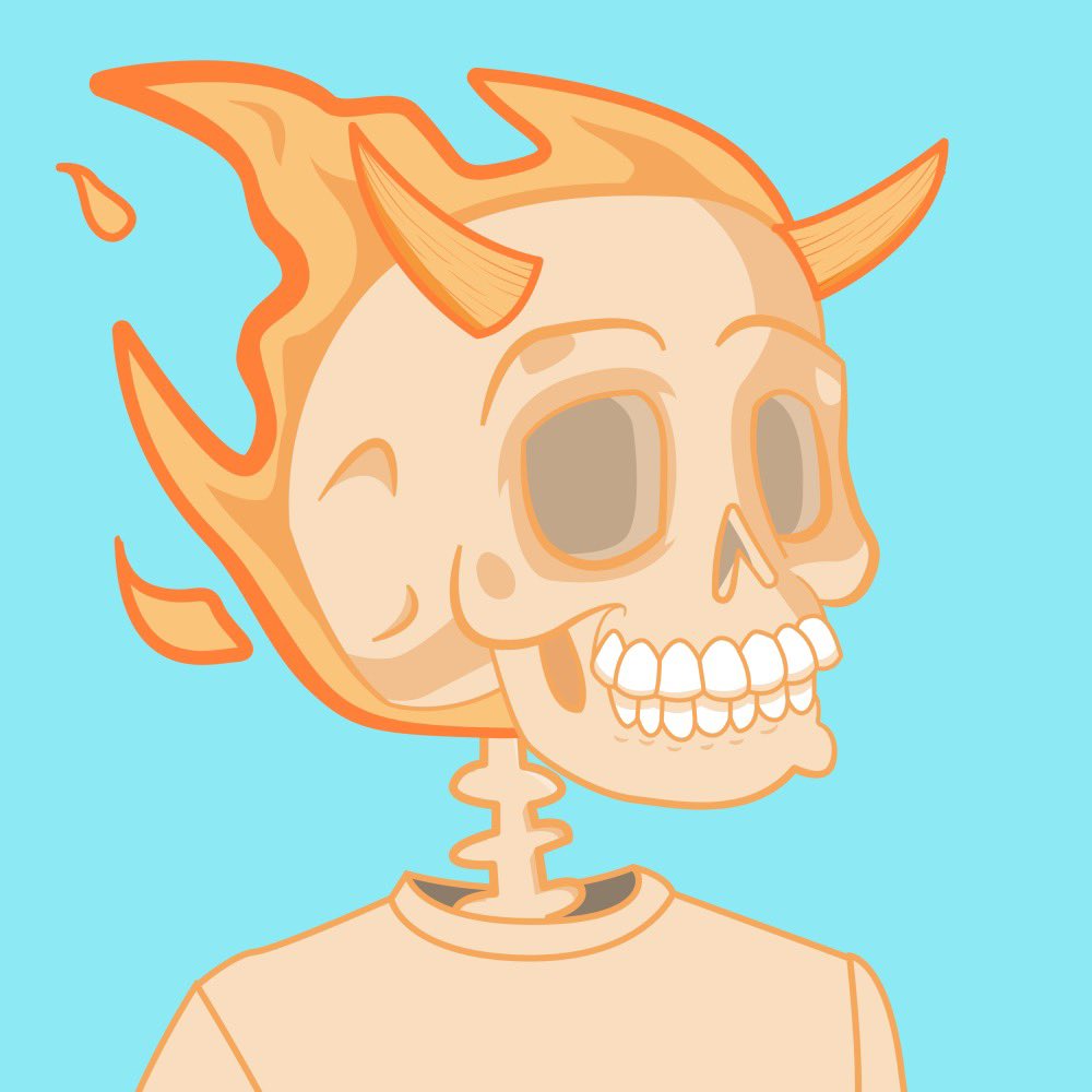 One of the rarest of SkOULies. They have been on a winning streak. Some say they are on fire! 

#FreeMint #LMWL #TheSkOULs