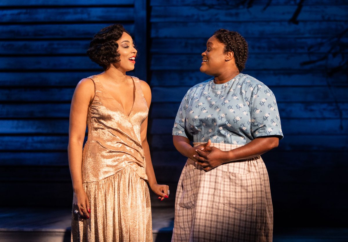 bcscomm's tweet photo. Danielle Summons @GimmeSummm makes everyone sit up when entering as Shug Avery. Nova Y. Payton @IAmSimplyNova tugs at your heart as Celie in Signature Theatre's @sigtheatre "The Color Purple" #SigColorPurple until 10/9/22. Here's my review @WashInformer https://t.co/6fIe8rbVfW https://t.co/dThwr7llzt