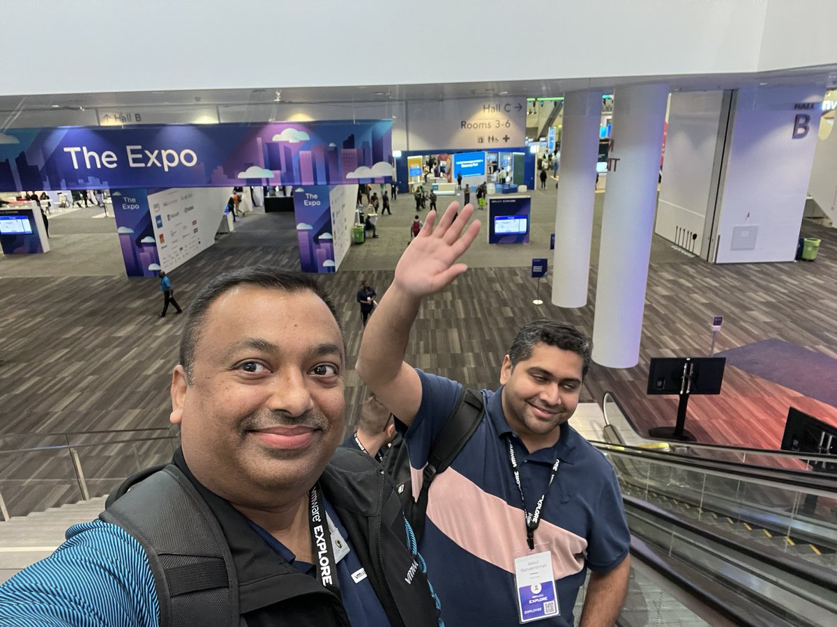 VPhilipose's tweet photo. Wrapping up an amazing week at  @VMwareExplore US 2022.. #pumpedup &amp; #jazzed after great sessions, learnings and customer meetings !!!! #VMwareCXS #vExpert @Rahul_r8r1 https://t.co/j2jhaLh91b