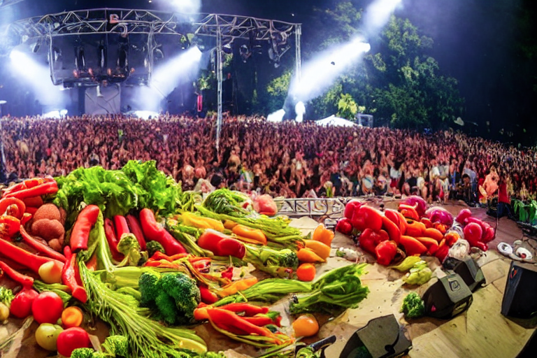 Incredible show, completely honored to have been invited backstage to see 'Pile of Vegetables' #stablediffusion