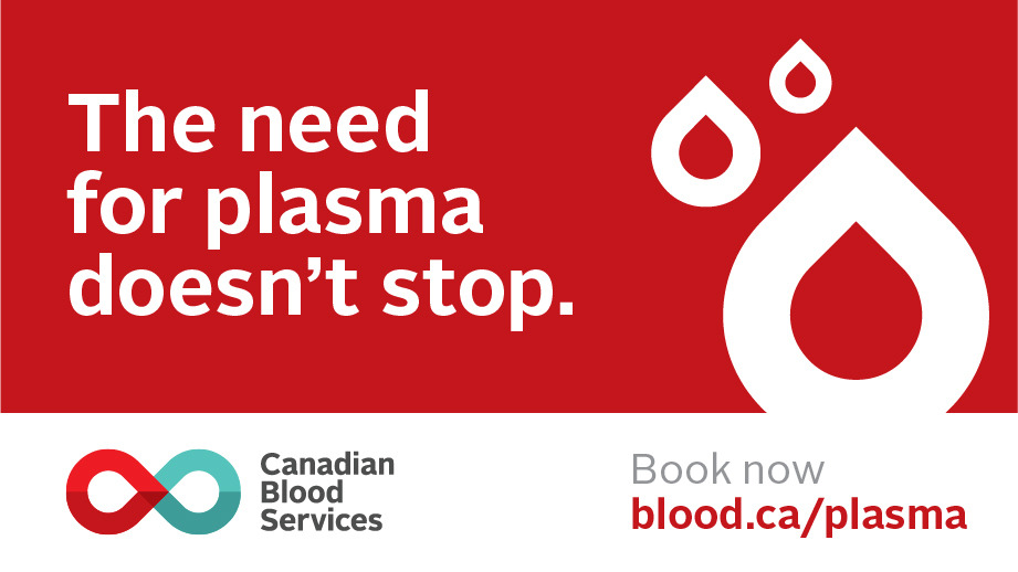 Hey #Lethbridge we need you! We have 50 open plasma appointments for this Saturday Sept 3rd. If you have an hour to spare book your appt at blood.ca/plasma 
(Also we have some great AC to get out of the heat ☀️✌️)
#yql #PlasmaforLife #CanadasLifeline