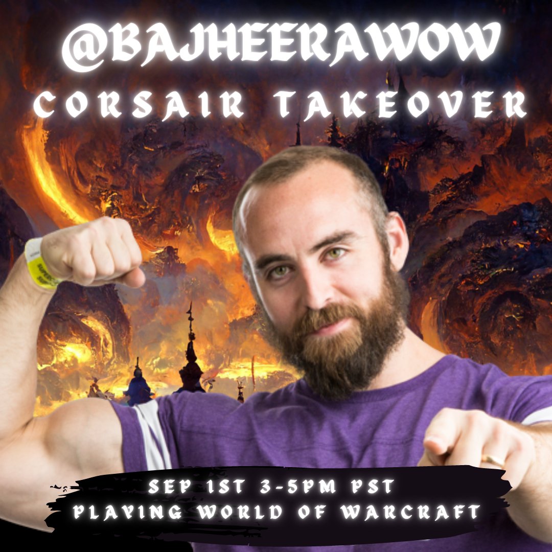 CORSAIR on Twitter: "🔴 LIVE: This week's Twitch features WoW WotLK Warrior Gameplay from @BajheeraWoW ⚔ Plus, join us for a few Scimitar giveaways on stream! 📺: https://t.co/2DKkwI98vR https://t.co/OPTWKbXTIx" / Twitter