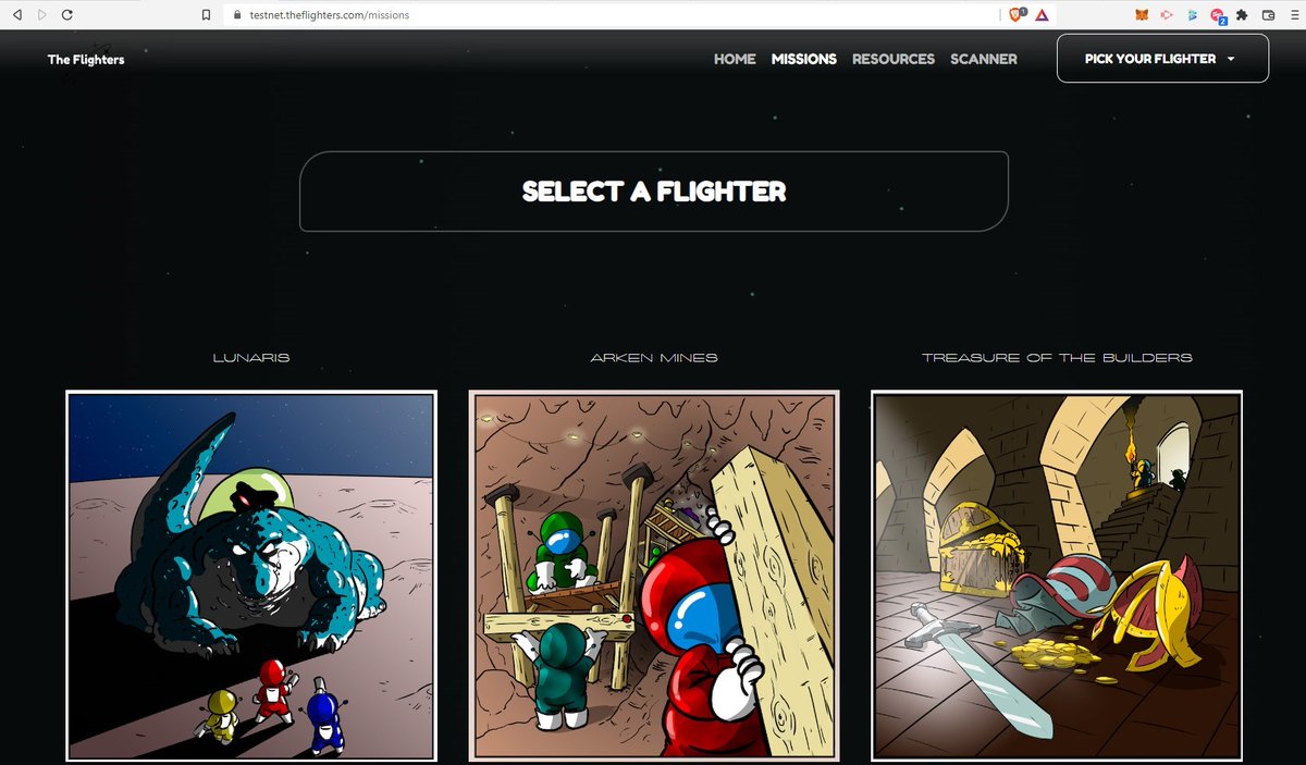 TheFlighters's tweet photo. Announcement π
We've deployed our new contracts on the testnet for testing. https://t.co/DMi8Arl2C8
Claim DEV tokens to mint your Flighters on Moonbase Alpha to go on a mission.π§ͺ
π§βπTutorials on our discord.
#comicsnft #Moonbeam #AdventureNft #stacking $glmr https://t.co/OIpypppNiX