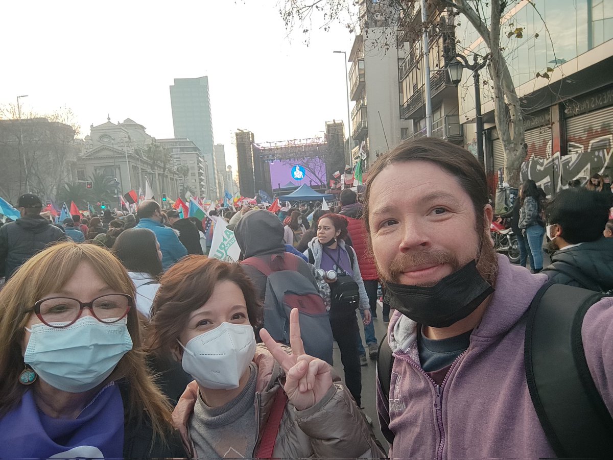 Alameda con Santa Rosa #Apruebo4deSeptiembre #cierredecampana