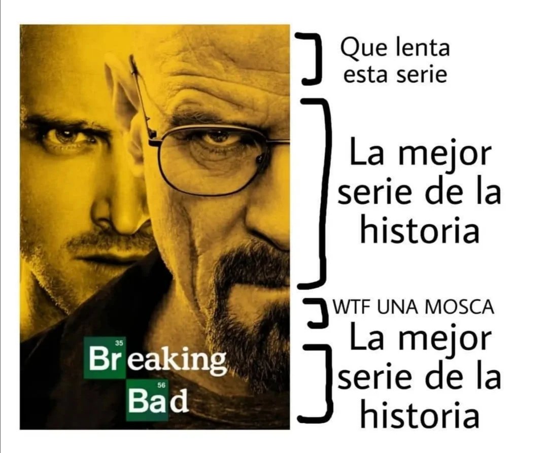 Que buena serie breaking bad lpm