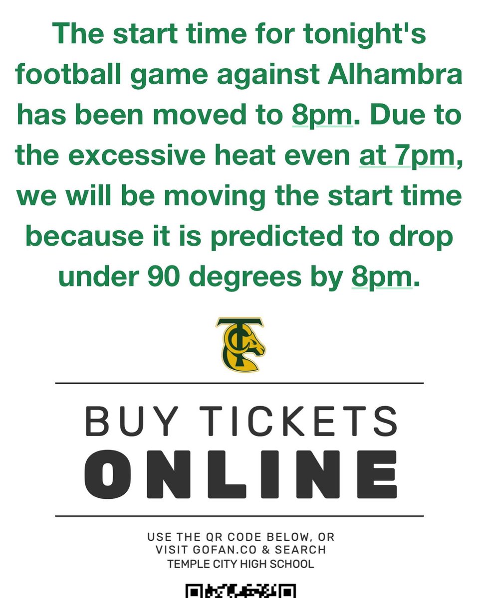 Temple City High tweet media
