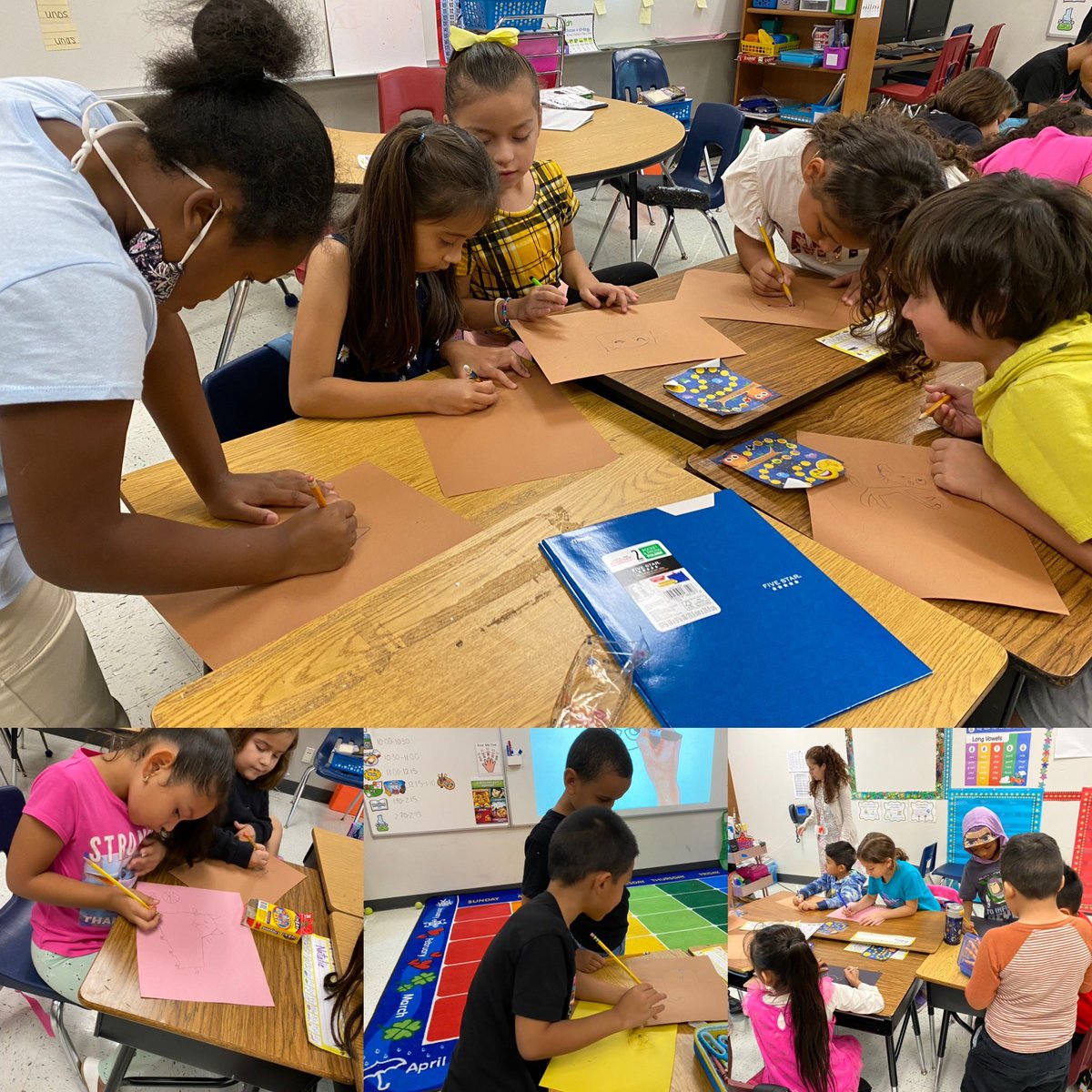 Second Grade Monolingual and First Grade Dual Language Dragon PRIDE! 
Collaboration today, main character, beginning, middle, end. Drawing main character. Intentional conversation. Fun!!@DessauES <a href="/Radiantat45/">Sonya Jackson</a> <a href="/pfisd/">Pflugerville ISD</a> <a href="/AlmaGonzalez/">Gonzalez Alma</a> <a href="/teresareno/">teresareno</a> <a href="/CourtneyRBerger/">Courtney Berger</a>